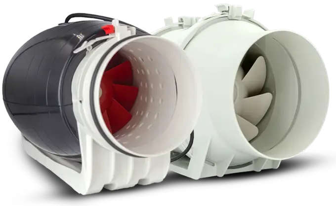 Black colour Inline duct fan and Circular duct exhaust fan